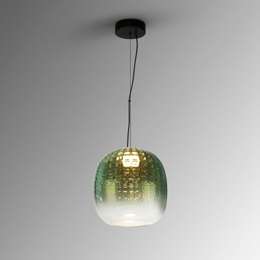 SCHULLER MARES 230 LED Lámpara Colgante Verde