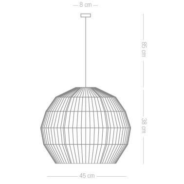 ILUSORIA DOME Colgante Cuerda Personalizable