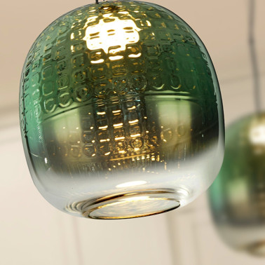 SCHULLER MARES 290 LED Lámpara Colgante Verde