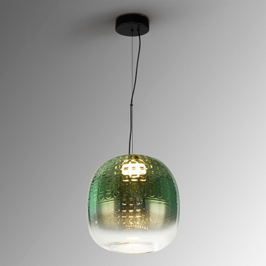 SCHULLER MARES 290 LED Lámpara Colgante Verde