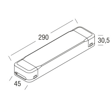 HOFF LIGHT Fuente de Alimentación 80W 24V DALI2/PUSH