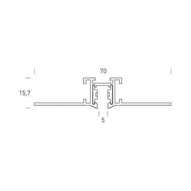 HOFF LIGHT MONZA Carril Trimless Magnético 2M