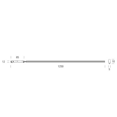 HOFF LIGHT MONZA 6 LINE OPAL Tira LED 6W 2700K