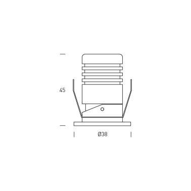 HOFF LIGHT LUXEMBOURG 3 Mini Downlight Orientable