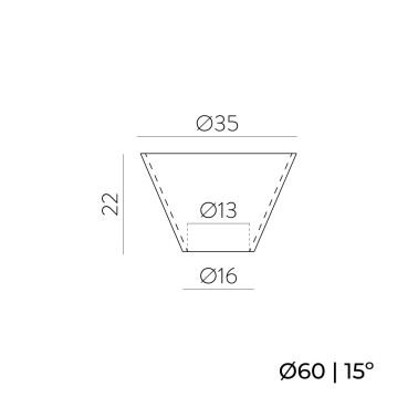 ACB KIDAL Accesorio Reflector Ø60 15º