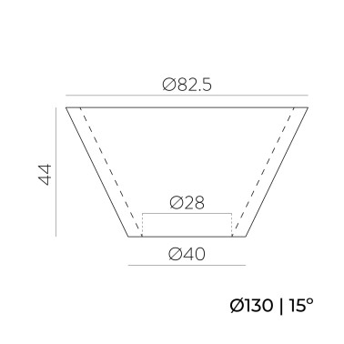 ACB KIDAL Accesorio Reflector Ø130 15º