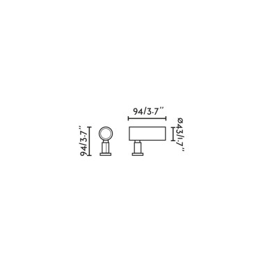 FARO SAU S 90 Proyector-Estaca Negro 2700K 30º