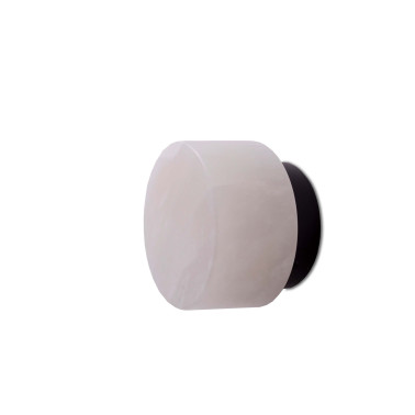 ROBIN ROCK WALL Ø14 Aplique Negro-Alabastro IP44