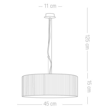 ILUSORIA CORDA 3L Lámpara Colgante Cuerda Personalizable
