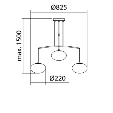 MDC PRESS Colgante 825 Negro Mate