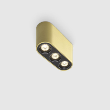 ONOK DIO S 3P Plafón Dorado de Superficie 7W
