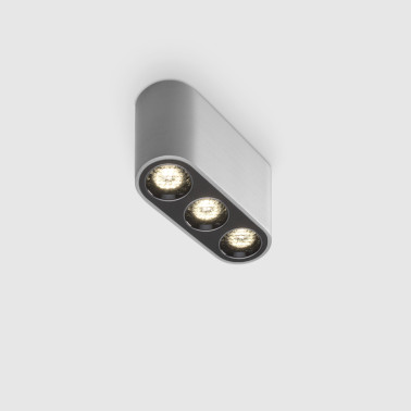 ONOK DIO S 3P Plafón Plata de Superficie 7W