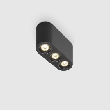 ONOK DIO S 3P Plafón Negro Mate de Superficie 7W