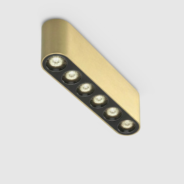 ONOK DIO S 6P Plafón Dorado de Superficie 14W