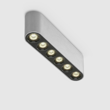 ONOK DIO S 6P Plafón Plata de Superficie 14W