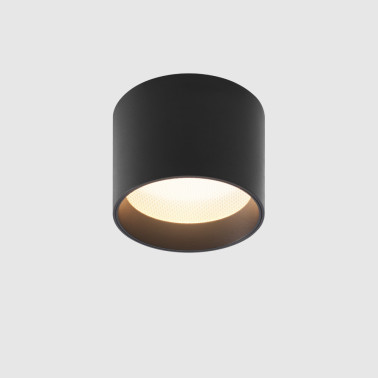ONOK SUPER Plafón de Superficie Negro Mate 15W