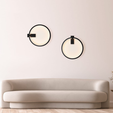 ONOK HOOP WALL Aplique Luz Indirecta Blanco Mate