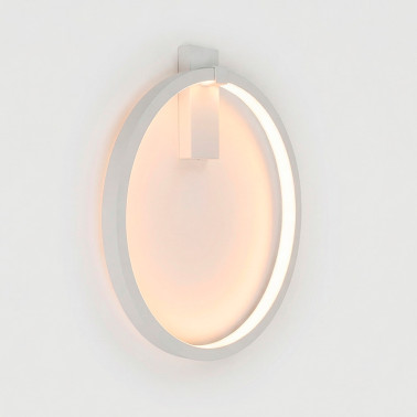 ONOK HOOP WALL Aplique Luz Indirecta Blanco Mate