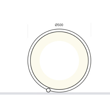 ONOK HOOP TABLE INTERIOR Sobremesa Negro Mate