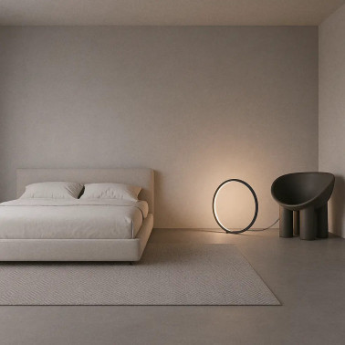 ONOK HOOP TABLE INTERIOR Sobremesa Negro Mate