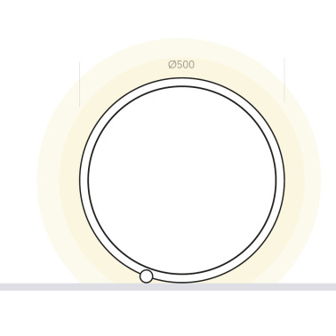 ONOK HOOP TABLE EXTERIOR Sobremesa Blanco Mate