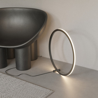 ONOK HOOP TABLE EXTERIOR Sobremesa Negro Mate