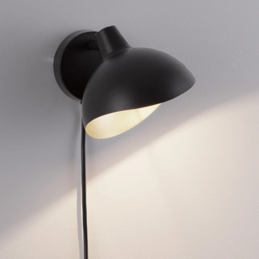 NOVA LUCE GETI Aplique Cable Negro-Oro