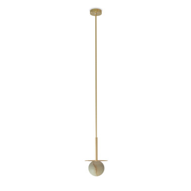 ROBIN ROYAL Disc Lámpara Colgante Latón-Alabastro