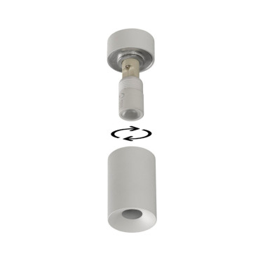 INCOLAMP Cilindro Pequeño Superficie G9 Blanco