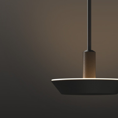 ONOK LLUNA Ø110 Lámpara Colgante Empotrable Blanco / Negro
