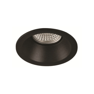 INCOLAMP 558 Empotrable Cóncavo GU10 Negro Ø90