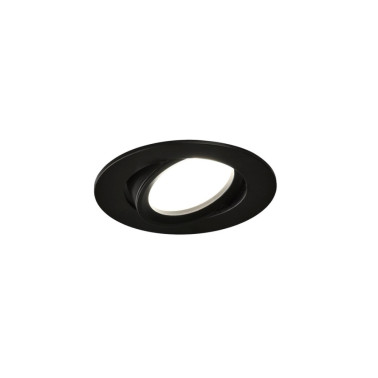 INCOLAMP 7041 Empotrable Orientable GU10 Negro Ø85