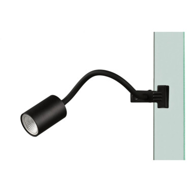 INCOLAMP Pinza de Lectura Negro GU10 7W