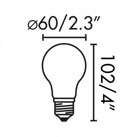 FARO BOMBILLA ESTÁNDAR E27 LED 7W 2700K 360º