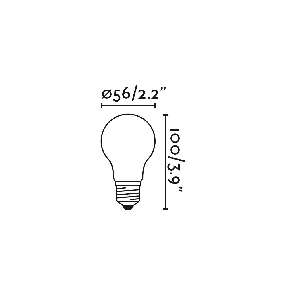 FARO BOMBILLA ESTÁNDAR ÁMBAR E27 LED 4W 360ẃ