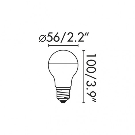 FARO BOMBILLA DECÓ ESPEJO PLATA E27 LED 4W