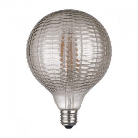 LIGHTED BOMBILLA ESTRIADO GRIS D125 E27 LED 6W