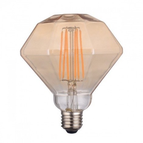 LIGHTED BOMBILLA DECÓ DIAMANTE ORO E27 LED 6W