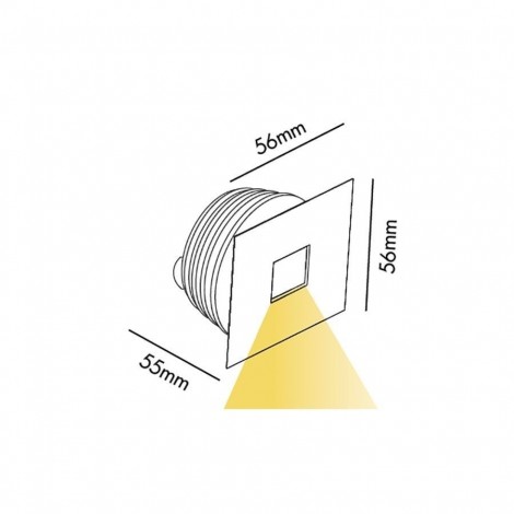 FARO SIGNAL LED Empotrable aluminio 3W 3000K