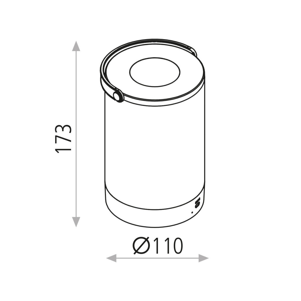 ACB KEKE LED Lámpara portátil blanco