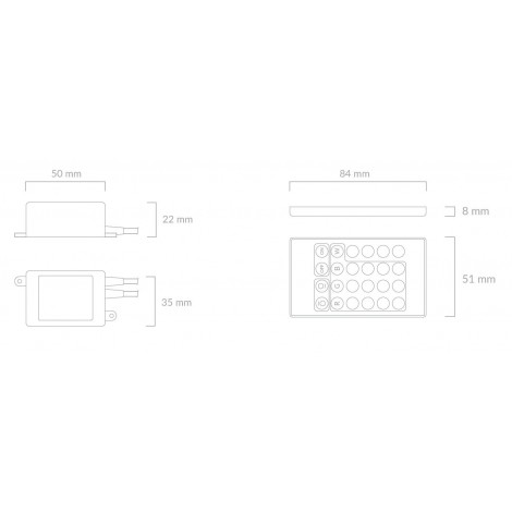 ATMOSS Controlador RGB Wifi 24V 144W