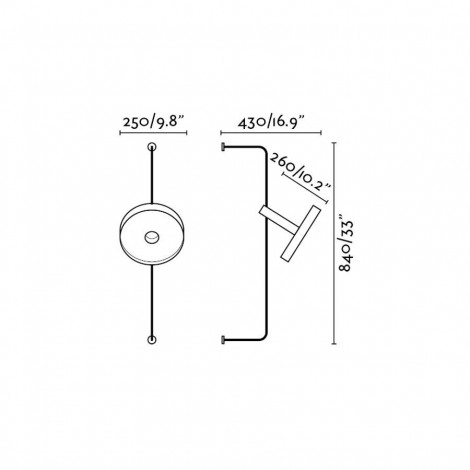 FARO WHIZZ Accesorio negro para aplique