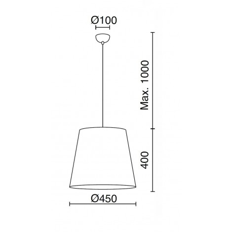 EXO LIGHTING VIMET colgante marrón