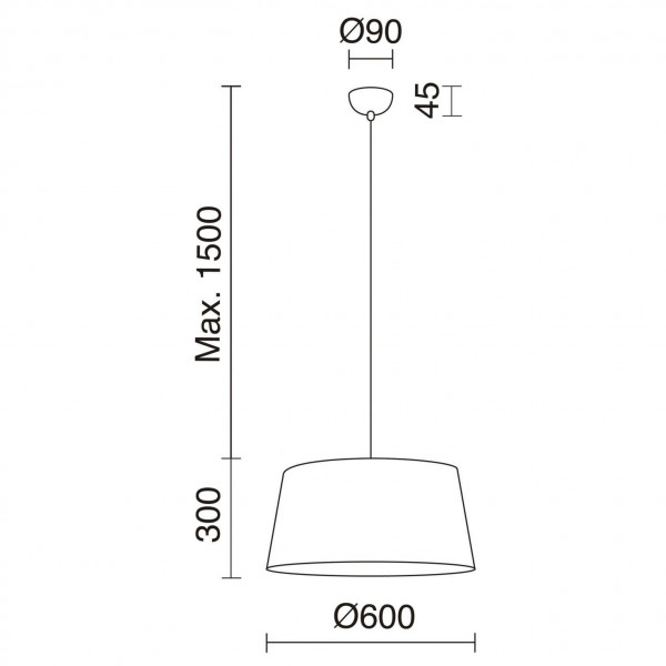 EXO LIGHTING Suspensión Selma XL oro 60Ø