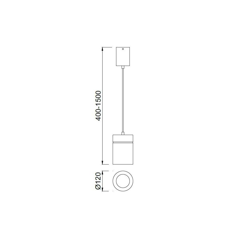 MANTRA ARUBA Lámpara colgante blanco mate 12cm