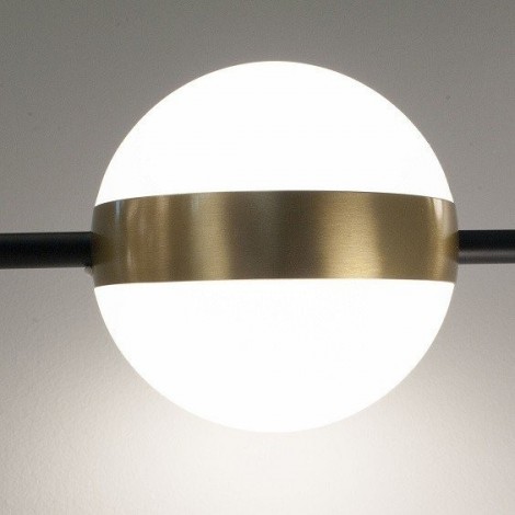 MANTRA CUBA LED colgante negro/oro 88CM