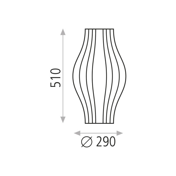 ACB MIRTA Lámpara sobremesa piedra 51cm