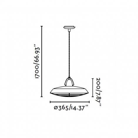 FARO PLEC Colgante Marrón Óxido