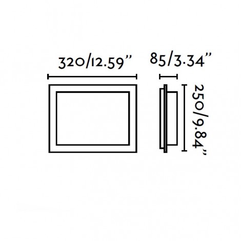 FARO DIULA 2L Aplique Níquel Mate