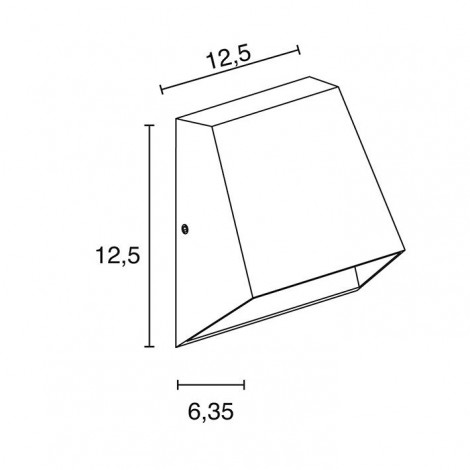 DOPO ARTAL LED aplique antracita 7W